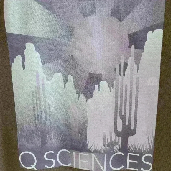 Q SCIENCEs Women's Brown Sweatshirt - Picture 3 of 4